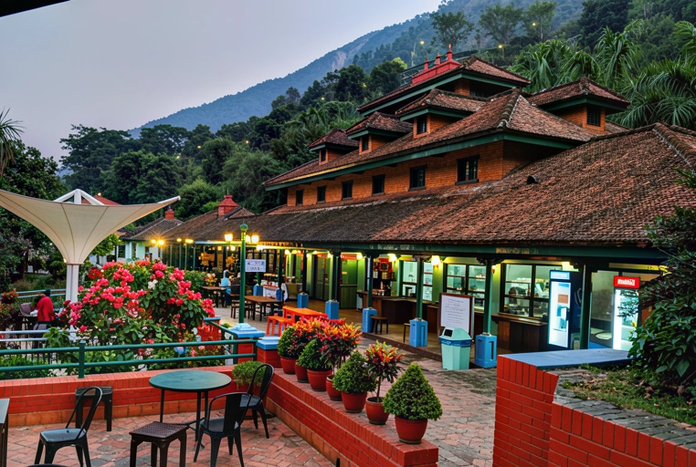 Mountain cafe with panoramic views